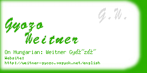 gyozo weitner business card